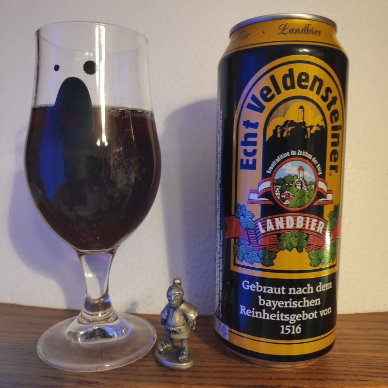 Заметка про пиво Landbier Echt Veldensteiner темное фильтрованное пастеризованное